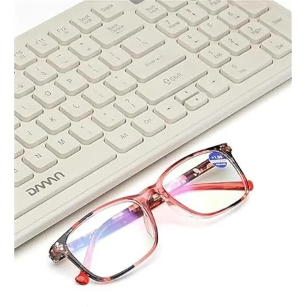 4-Pack 2.0X Stylish Reading Glasses Fashion Frames with Colorful Anti UV/Glare
